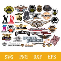Harley Davidson Bundle SVG, Harley Davidson SVG, Harley Davidson Logo SVG, PNG DXF EPS File