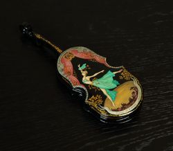 Corsaire ballerina jewelry box painted ballet violin
