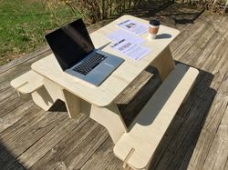 Digital Template Cnc Router Files Cnc Desk for Laptop Files for Wood Laser Cut Pattern