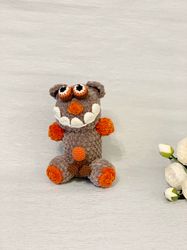Crochet pattern PDF funny plush toy zombie bear with penis