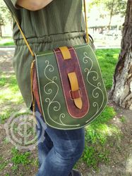 Handmade leather bag "Forest Spirit"