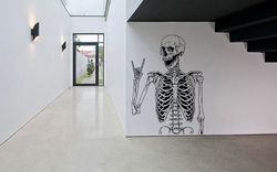 Skeleton Sticker Human Skeleton Wall Sticker Vinyl Decal Mural Art Decor