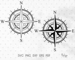 Camper SVG & PNG clipart, Nautical Compass Clipart