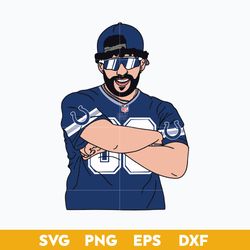 Indianapolis Colts Bunny SVG, Indianapolis Colts SVG, Bad Bunny SVG, NFL SVG.