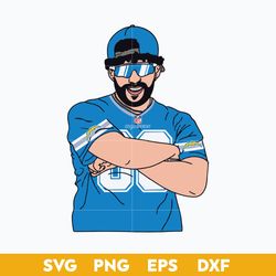 Los Angeles Chargers Bad Bunny SVG, Los Angeles Chargers SVG, Bad Bunny SVG, NFL SVG.