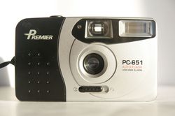 Premier PC-651 point&shoot compact film camera 35mm fully working strap
