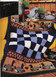 PDF Vintage Afghan Favorites Knitted and Crochet Pattern - Digital Instant Download -  Country Afghan 1998