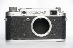 FED-2 rangefinder film camera 35 mm M39 mount USSR body Type B early