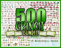 500 Files The Grinch Bundle Svg, Christmas Svg, Grinch Svg