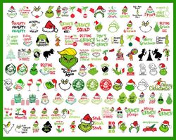 Grinch Ornaments Bundle Svg, Christmas Svg, Grinch Svg