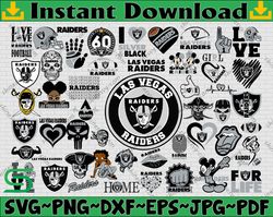 Bundle 50 Files Las Vegas Raiders Football Teams Svg, Las Vegas Raiders svg, NFL Teams svg, NFL Svg, Png, Dxf, Eps