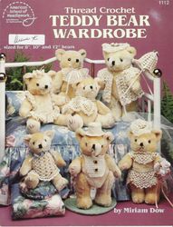 Teddy Bear Wardrobe - PDF Vintage Crochet Pattern - Digital Instant Download