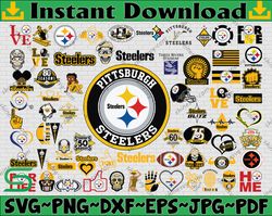 Bundle 66 Files Pittsburgh Steelers Football Team Svg, Pittsburgh Steelers Svg, NFL Teams svg, NFL Svg, Png, Dxf, Eps