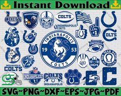 Bundle 27 Files Indianapolis Colts Football team Svg, Indianapolis Colts Svg, NFL Teams svg, NFL Svg, Png, Dxf, Eps