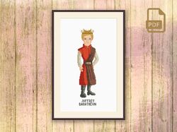 Joffrey Baratheon Cross Stitch Pattern