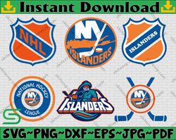Bundle 6 Files New York Islanders Hockey Team Svg, New-York, New York Islanders Svg, NHL Svg, NHL Svg, Png, Dxf, Eps