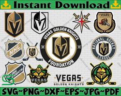 Bundle 12 Files Vegas Golden Knights Hockey Team Svg, Vegas Golden Knights Svg, NHL Svg, NHL Svg, Png, Dxf, Eps