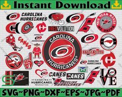 Bundle 30 Files Carolina Hurricanes Hockey Team Svg, Carolina Hurricanes Svg, NHL Svg, NHL Svg, Png, Dxf, Eps