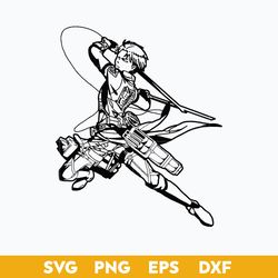 Levi Ackerman SVG, Attack On Titan SVG, Attacking Levi SVG, Japanese Anime SVG