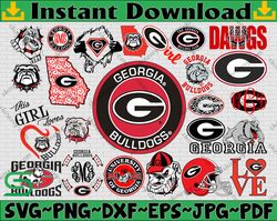 Bundle 23 Files Georgia Bulldogs Football Team svg, Georgia Bulldogs svg, N C A A Teams svg, N C A A Svg, Png, Dxf, Eps