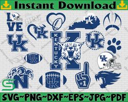 Bundle 15 Files Kentucky Wildcats Football Team svg, Kentucky Wildcats svg, N C A A Teams svg, N C A A Svg, Png, Dxf