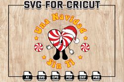 Christmas Bad Bunny svg, Un Navidad sin ti Svg, Svg Cut file for Cricut and Silhouette, Digital Download