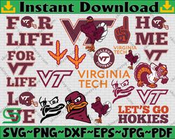 Bundle 18 Files Virginia Tech Hokies Football Team svg,Virginia Tech Hokies Svg, N C A A Teams svg, N C A A Svg, Png
