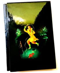 Lacquer Miniature Art Telephone book GOLD FISH Handpainted Mstera USSR 1983