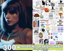 300 Taylor Swift - Midnights - Midnight Sharp SVG PNG GIF Digital Download