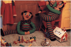 Digital | Vintage Knit | Crochet Pattern Clown | Vintage 1960s | ENGLISH PDF TEMPLATE