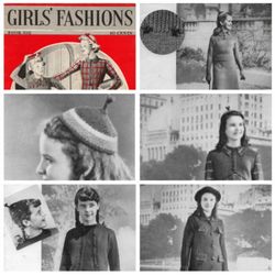 Digital | Vintage Knit | Crochet Pattern Girls Fashions Book | Vintage 1930s | ENGLISH PDF TEMPLATE
