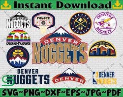 Bundle 11 Files Denver Nuggets Basketball Team svg, Denver Nuggets svg, NBA Teams Svg, NBA Svg, Png, Dxf, Eps
