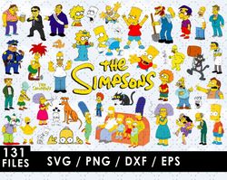 The Simpsons Svg Files, The Simpsons Png Images, Simpsons Clipart Bundle, SVG Cut Files for Cricut and Silhouette