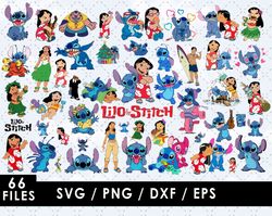 Lilo and Stitch Svg Files, Lilo and Stitch Png Images, Lilo Stitch Clipart Bundle, SVG Cut Files for Cricut