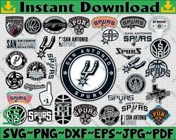Bundle 35 Files San Antonio Spurs Basketball Team SVG, San Antonio Spurs svg, NBA Teams Svg, NBA Svg, Png, Dxf, Eps