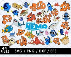 Finding Nemo Svg Files, Finding Nemo Png Images, Finding Nemo Clipart Bundle, SVG Cut Files for Cricut