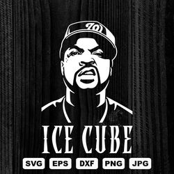 Ice Cube SVG Cutting Files, Rapper Digital Clip Art, Hip hop svg, Files for Cricut and Silhouette