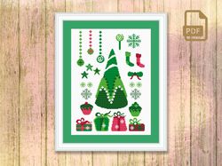 Christmas Tree Cross Stitch Pattern