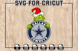 Grinch Dallas Cowboys Football Logo SVG, Dallas NFL Logo Svg, Grinches svg, Grinch svg, NFL Teams, Digital Download