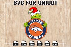 Grinch Denver Broncos Football SVG, Broncos NFL Logo Svg, Grinches svg, NFL Teams, Football SVG, Digital Download