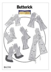 PDF Sewing Pattern Butterick 6398 Misses' Gloves in Six Styles