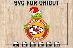 Grinch Kansas City Chiefs Football SVG, Chiefs NFL Logo Svg, Grinches svg, NFL Teams, Football SVG, Digital Download