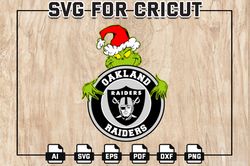 Grinch Las Vegas Raiders Football SVG, Raiders NFL Logo Svg, Grinches svg, NFL Teams, Football SVG, Digital Download