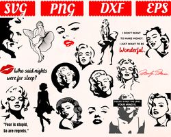 Layered SVG, Digital Download, Marilyn Monroe svg, Marilyn Monroe clipart, Marilyn Monroe cricut, Marilyn Monroe cut