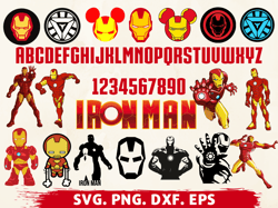 Big SVG Bundle, Digital Download, Iron Man svg, Iron Man png, Iron Man clipart, Iron Man cricut, Iron Man cut
