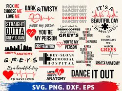 Big SVG Bundle, Digital Download, Greys Anatomy svg, Greys Anatomy png, Greys Anatomy clipart, Greys Anatomy cricut