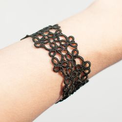 Black Tatted Lace Bracelet