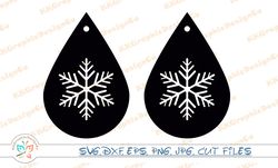 Snowflake earrings svg Christmas earrings png Earrings tamplate Earrings cut file Earrings cricut Snowflake earrings cut