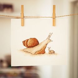 A Perfect Pet Snail Cross Stitch Pattern PDF