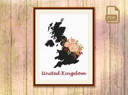 United Kingdom Cross Stitch Pattern